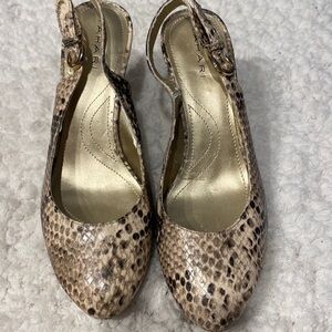 Gagarin snake print high heels size 7.5
